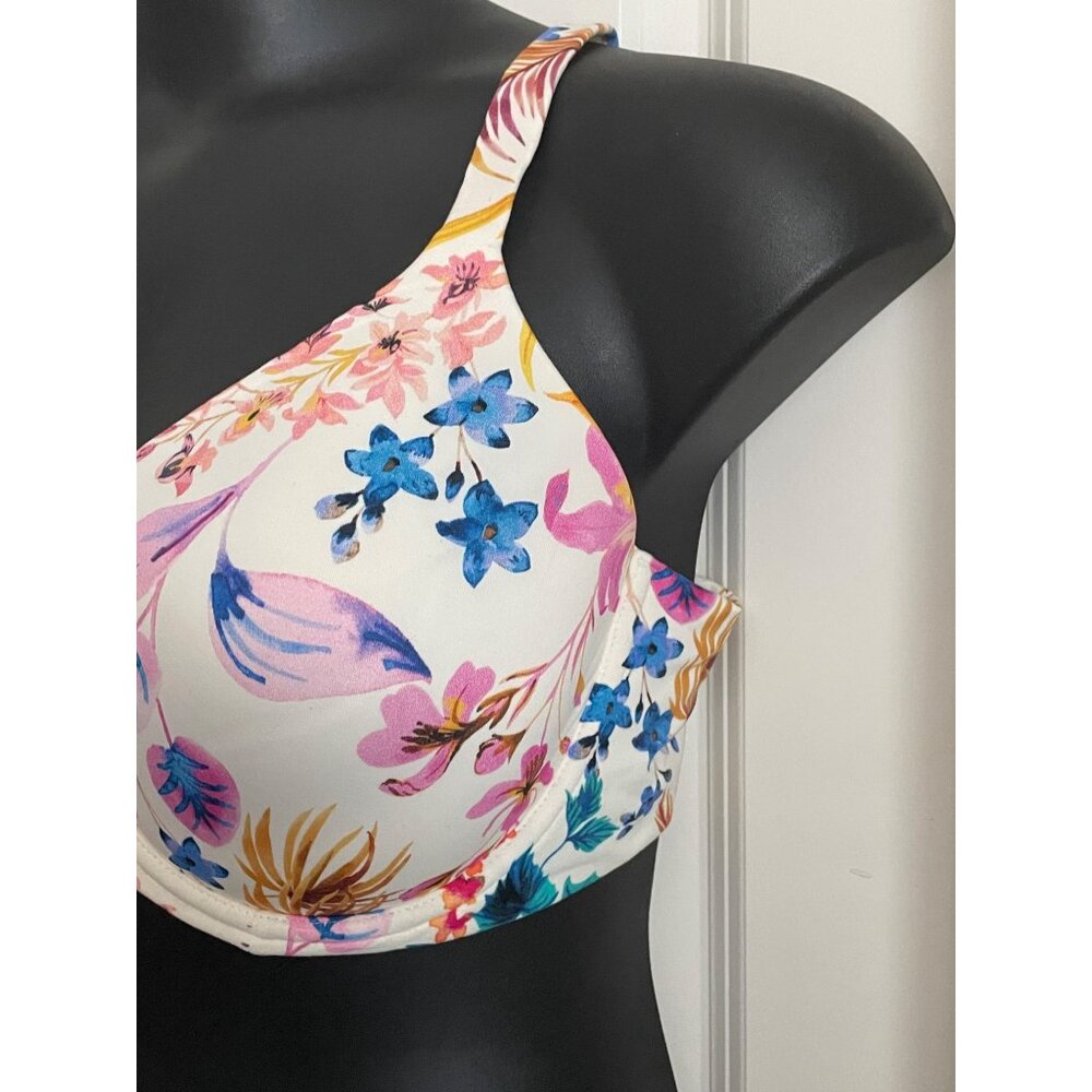 Soma Floral Underwire Bra With Adjustable Straps & Back Closure Size 40DD - Picture 4 of 7